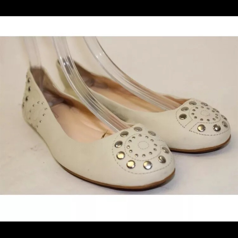 Coach Lea Womens 10 B  Leather Ballet Flats Shoes